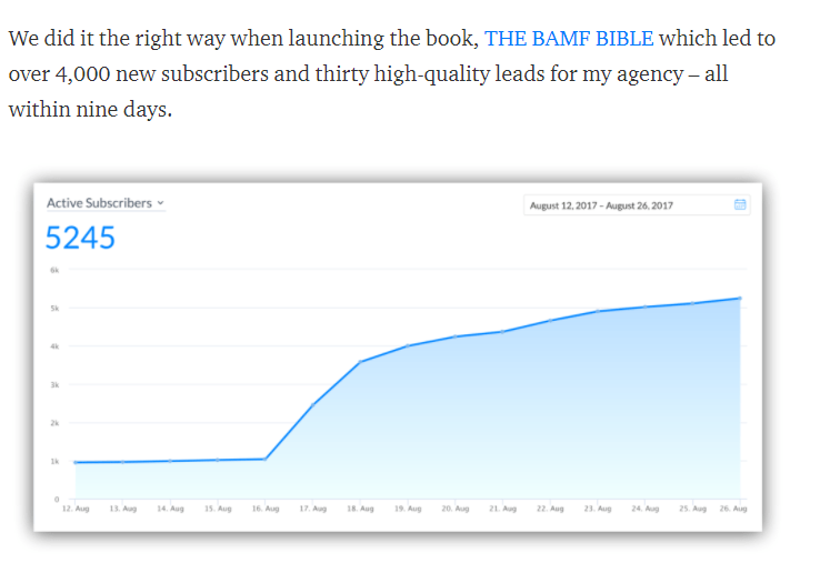 Example of launching a product through using chatbots