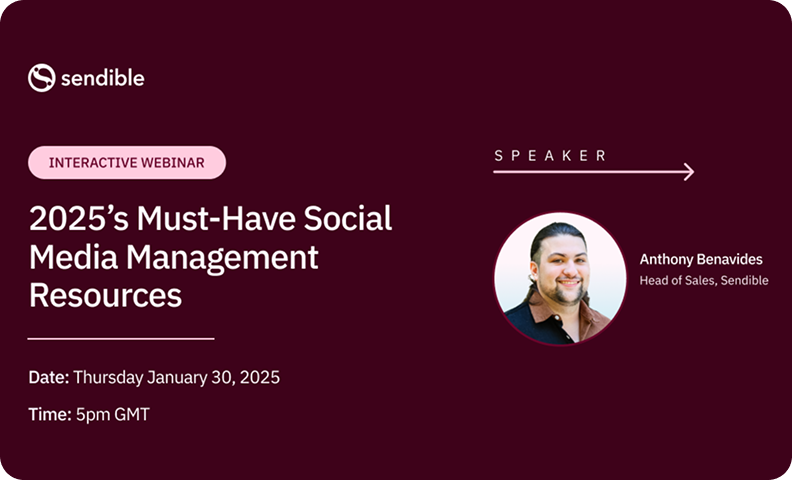 Must have social media management resources