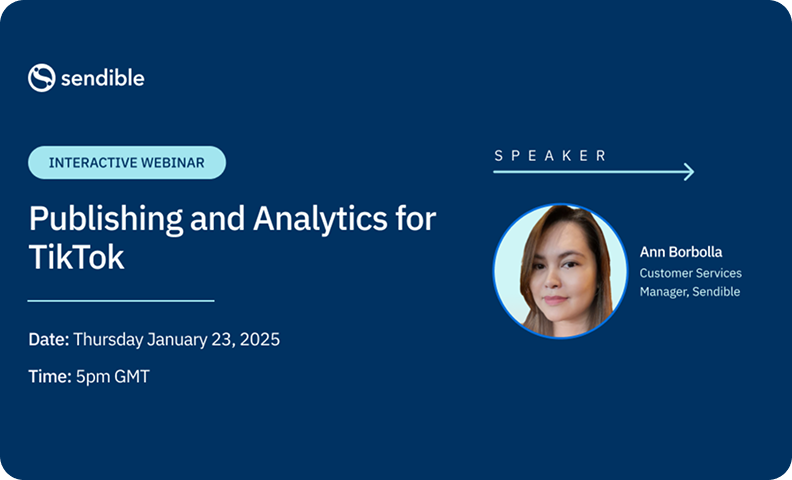 Publishing and analytics for TikTok