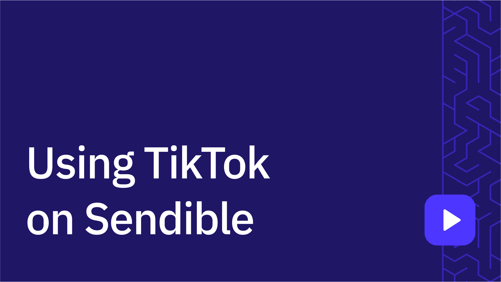 Using TikTok on Sendible