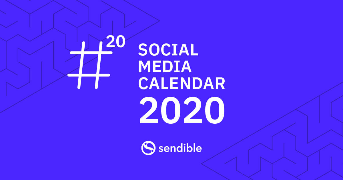 Social Media Holiday Calendar 2020 by Sendible