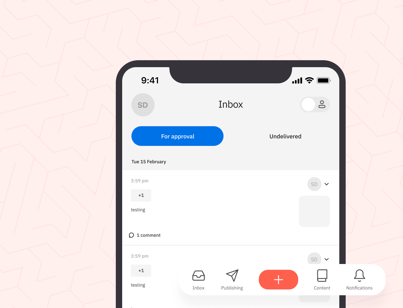 sendible publish inbox approvals